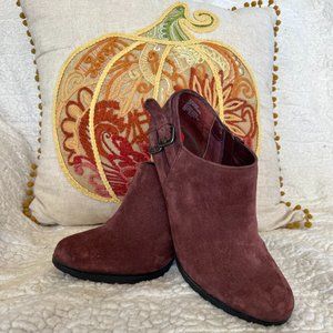 White Mountain Suede Ankle Booties